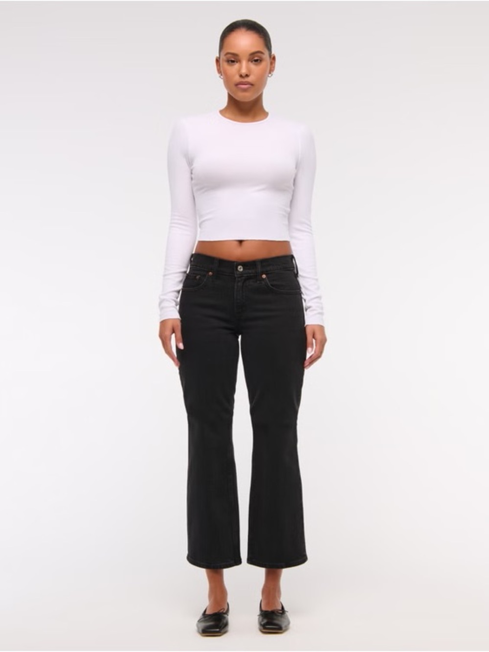 Abercrombie and Fitch Low Rise Cropped Boot Jean